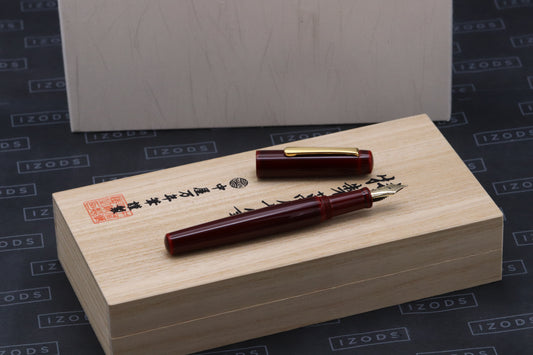 Nakaya Neo Standard Aka-tamenuri Fountain Pen - Broad Nib
