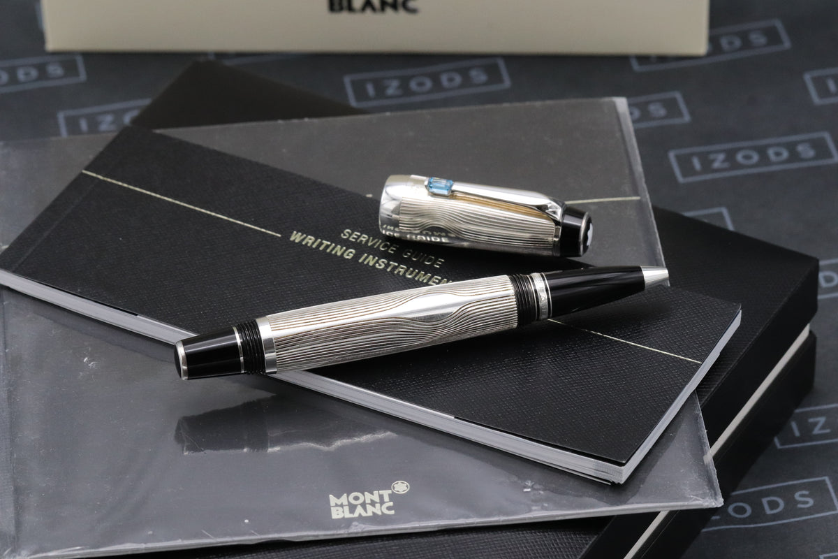 Montblanc Boheme Arabesque Azur Sterling Silver Rollerball / Fineliner Pen