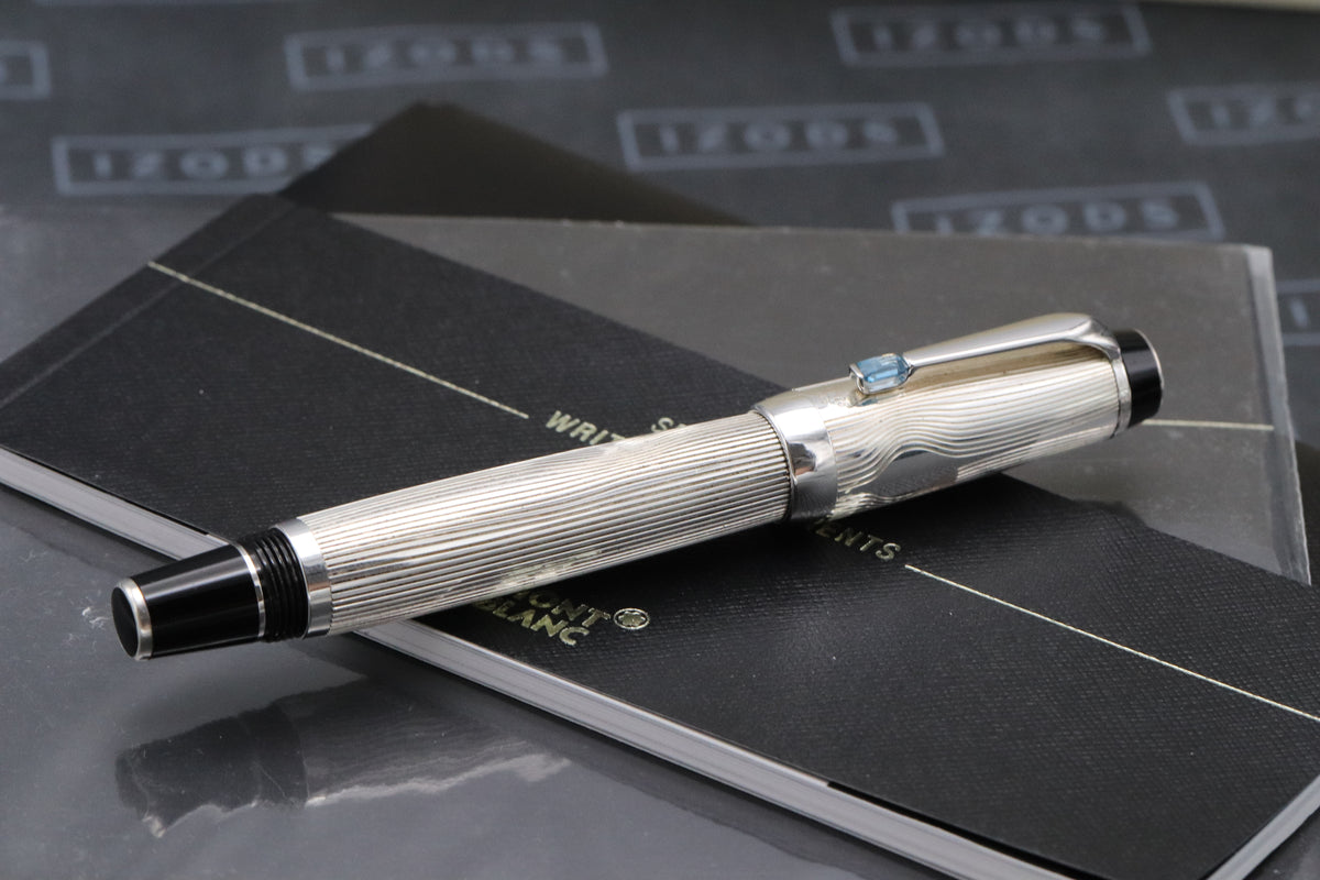 Montblanc Boheme Arabesque Azur Sterling Silver Rollerball / Fineliner Pen