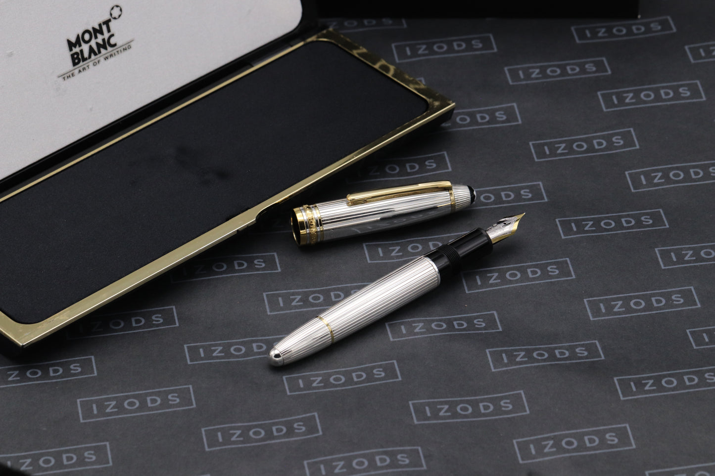 Montblanc Meisterstück 146 LeGrand Sterling Silver Pinstripe Fountain Pen - EF Nib