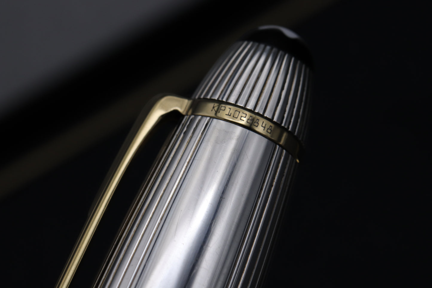 Montblanc Meisterstück 146 LeGrand Sterling Silver Pinstripe Fountain Pen - EF Nib