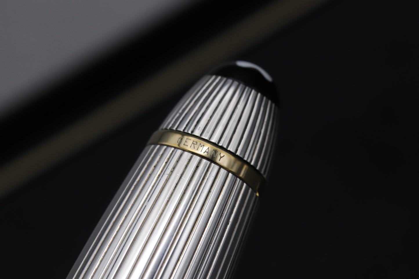 Montblanc Meisterstück 146 LeGrand Sterling Silver Pinstripe Fountain Pen - EF Nib