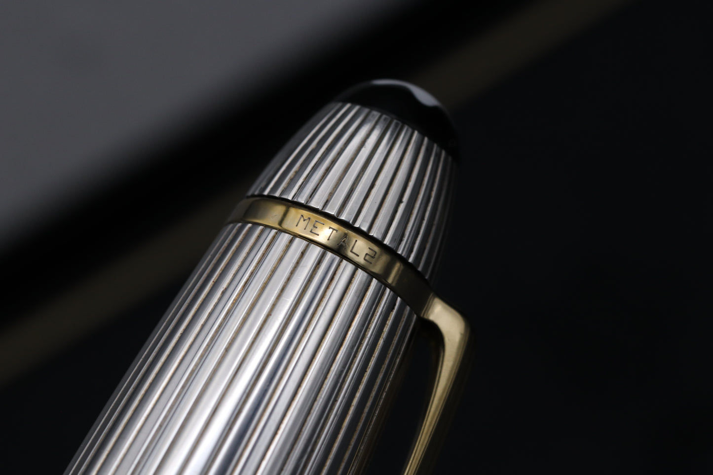 Montblanc Meisterstück 146 LeGrand Sterling Silver Pinstripe Fountain Pen - EF Nib
