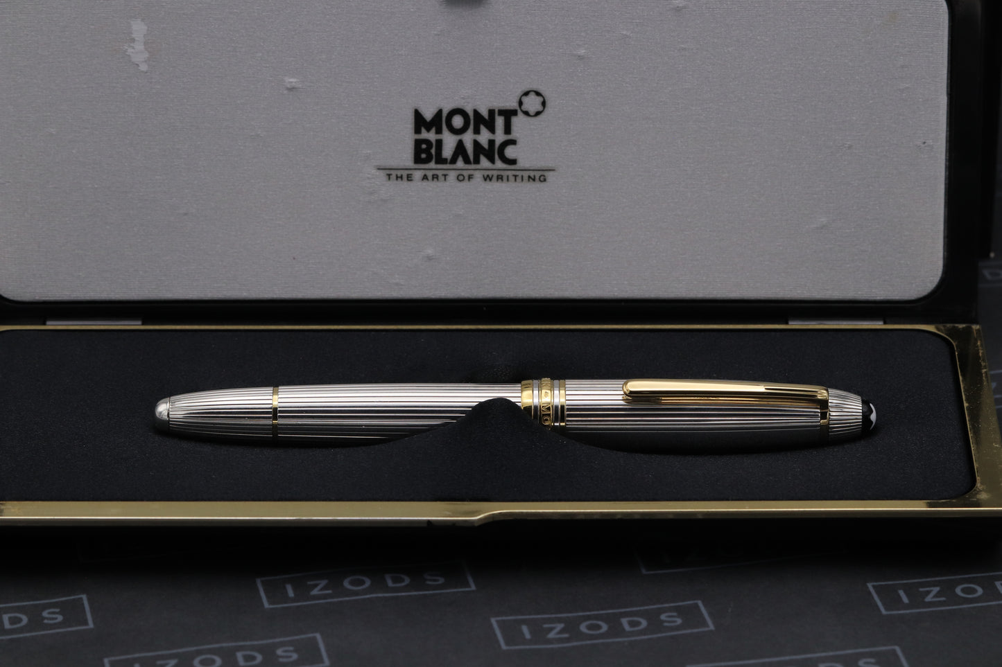 Montblanc Meisterstück 146 LeGrand Sterling Silver Pinstripe Fountain Pen - EF Nib