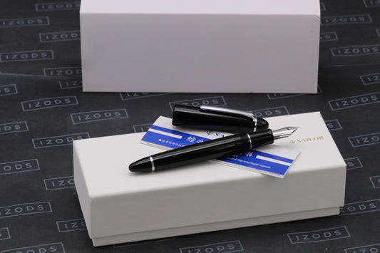 Sailor 1911L Ringless Simply Black Fountain Pen - EF Nib