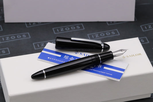 Sailor 1911L Ringless Simply Black Fountain Pen - EF Nib
