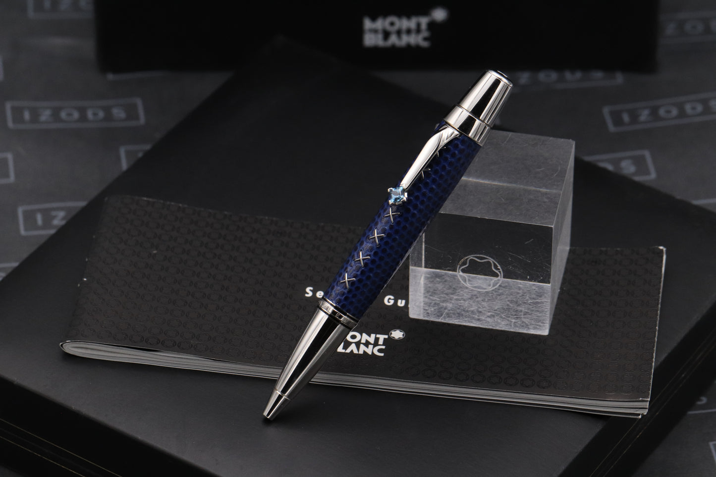 Montblanc Boheme Jewels Topaz Blue Leather Ballpoint Pen