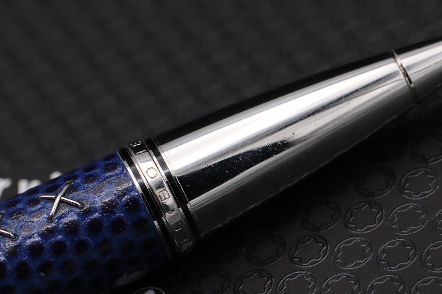 Montblanc Boheme Jewels Topaz Blue Leather Ballpoint Pen
