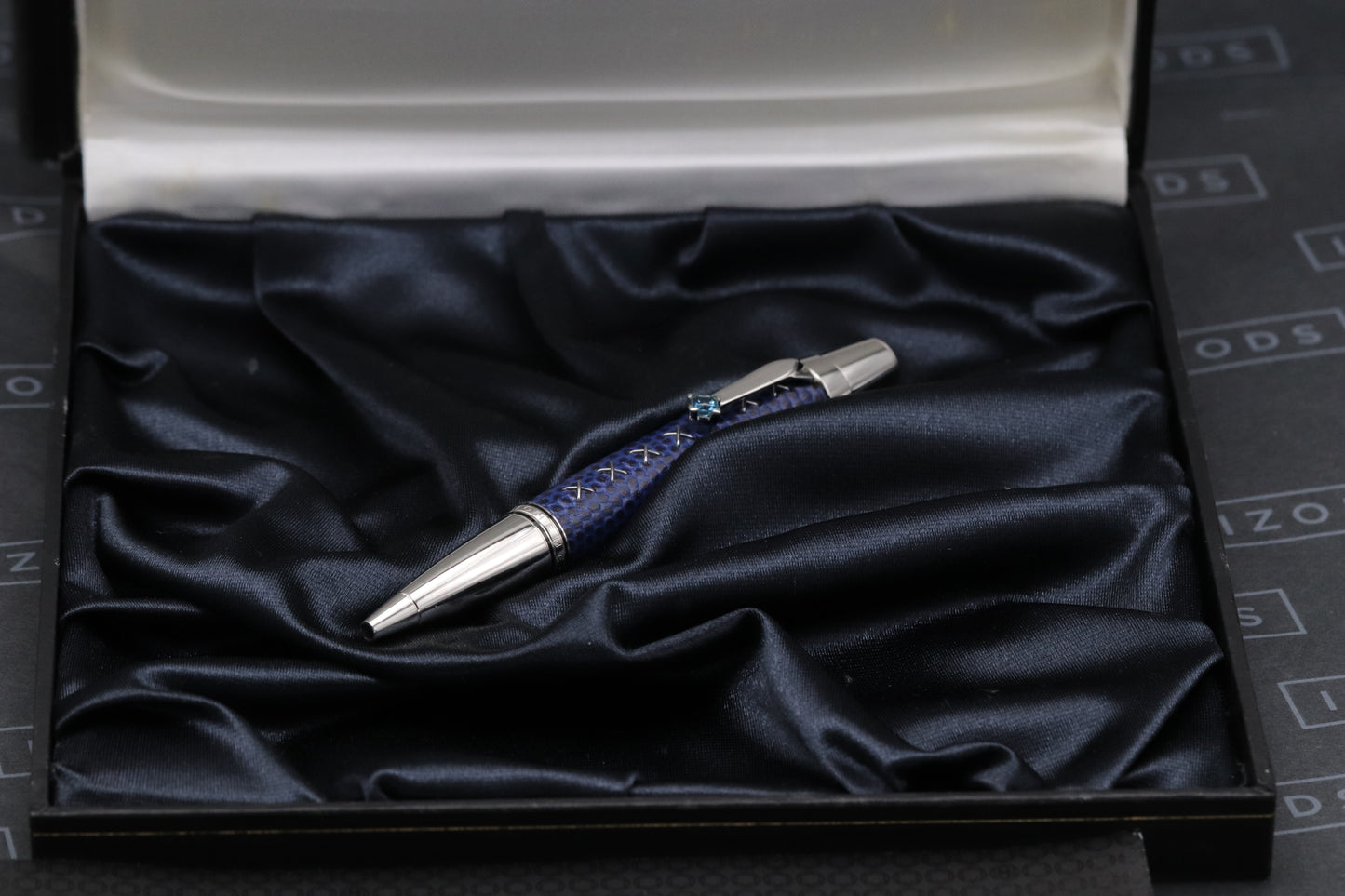 Montblanc Boheme Jewels Topaz Blue Leather Ballpoint Pen