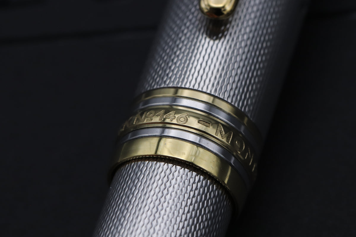 Montblanc Meisterstuck 146 LeGrand Barley Sterling Silver Fountain Pen - 1991