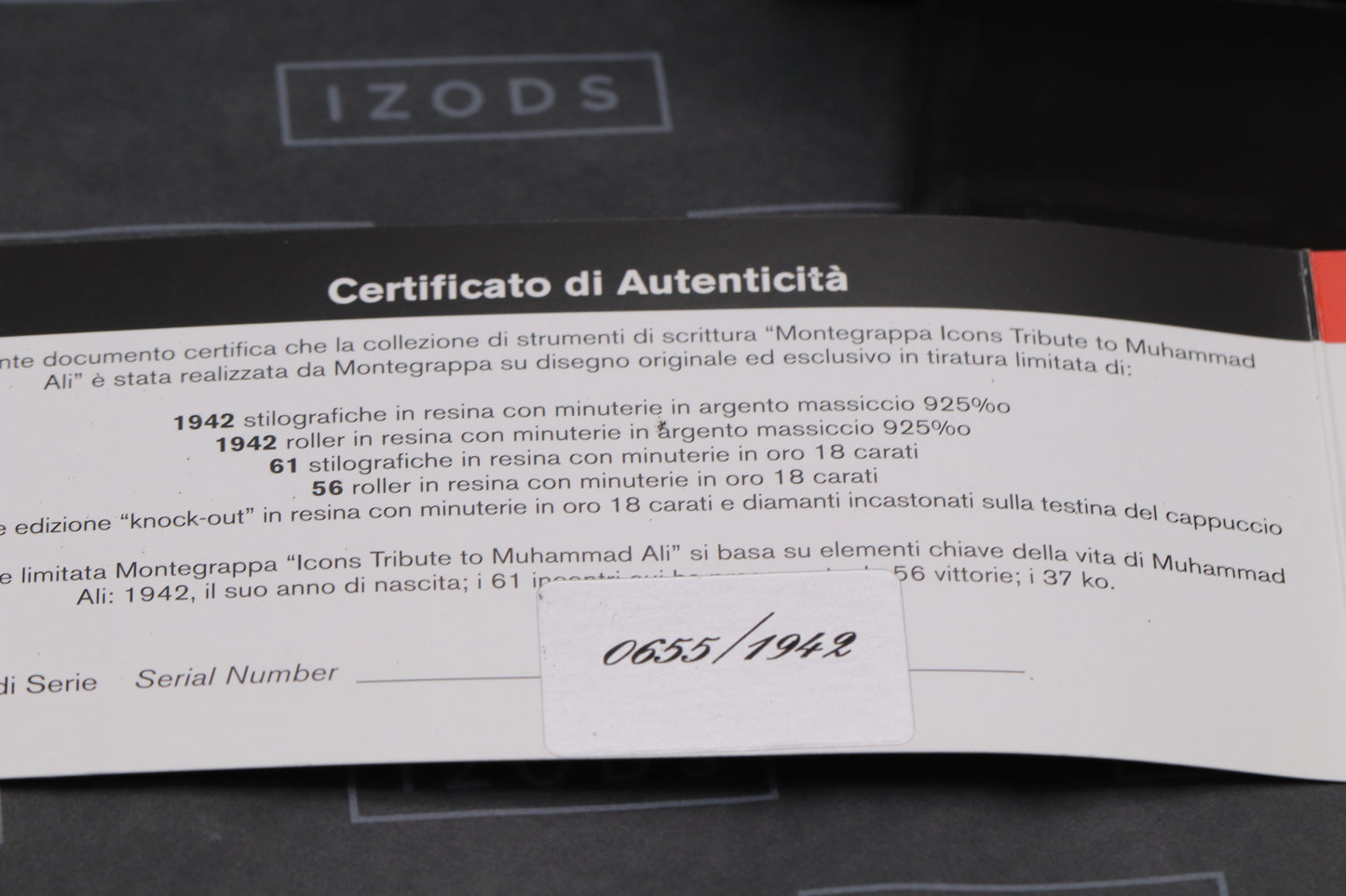 Montegrappa Icons Series Muhammad Ali Limited Edition Rollerball Pen