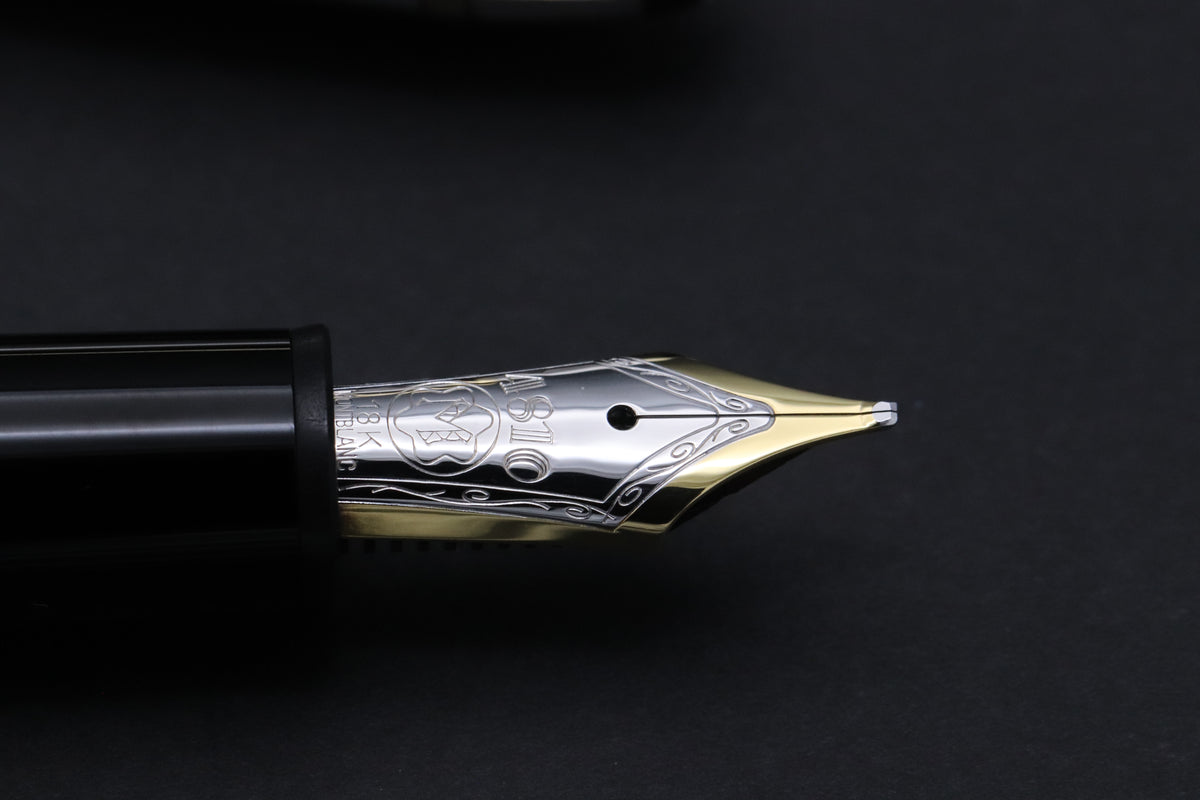 Montblanc Meisterstuck 146 LeGrand Pinstripe Sterling Silver Fountain Pen - 1991