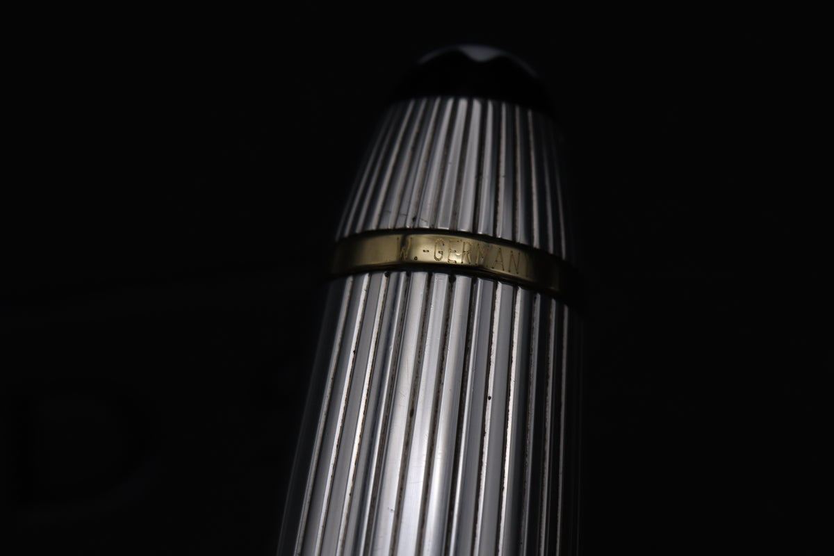 Montblanc Meisterstuck 146 LeGrand Pinstripe Sterling Silver Fountain Pen - 1991