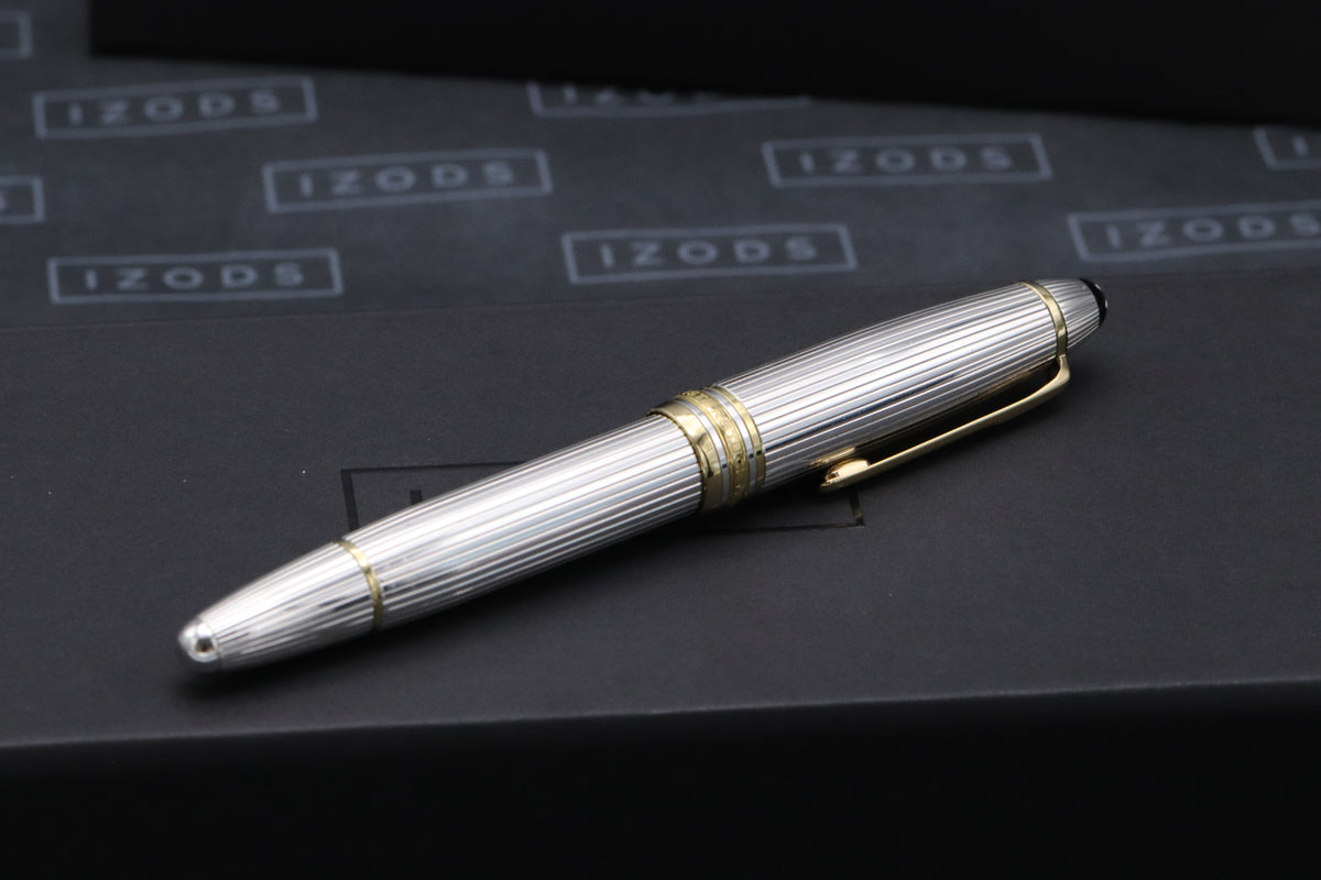 Montblanc Meisterstuck 146 LeGrand Pinstripe Sterling Silver Fountain Pen - 1991