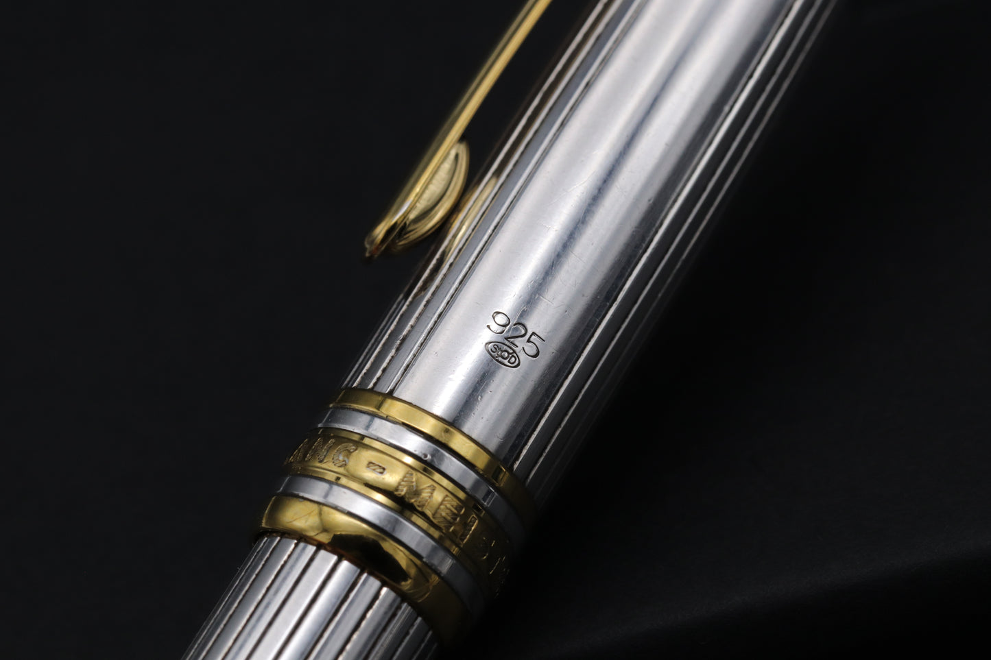 Montblanc Meisterstuck 165 Classique AG925 Pinstripe Solitaire Mechanical Pencil