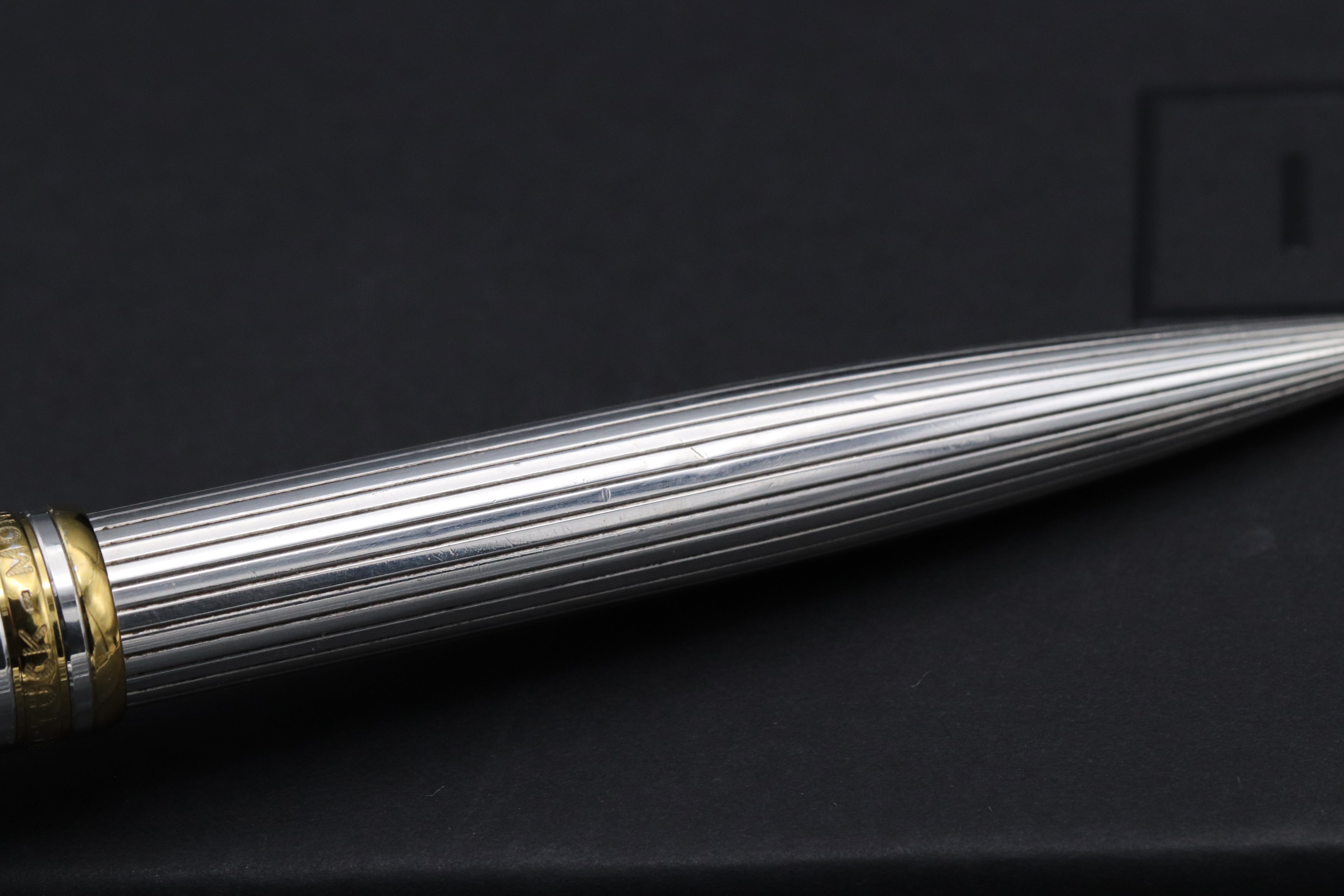 Montblanc Meisterstuck 165 Classique AG925 Pinstripe Solitaire