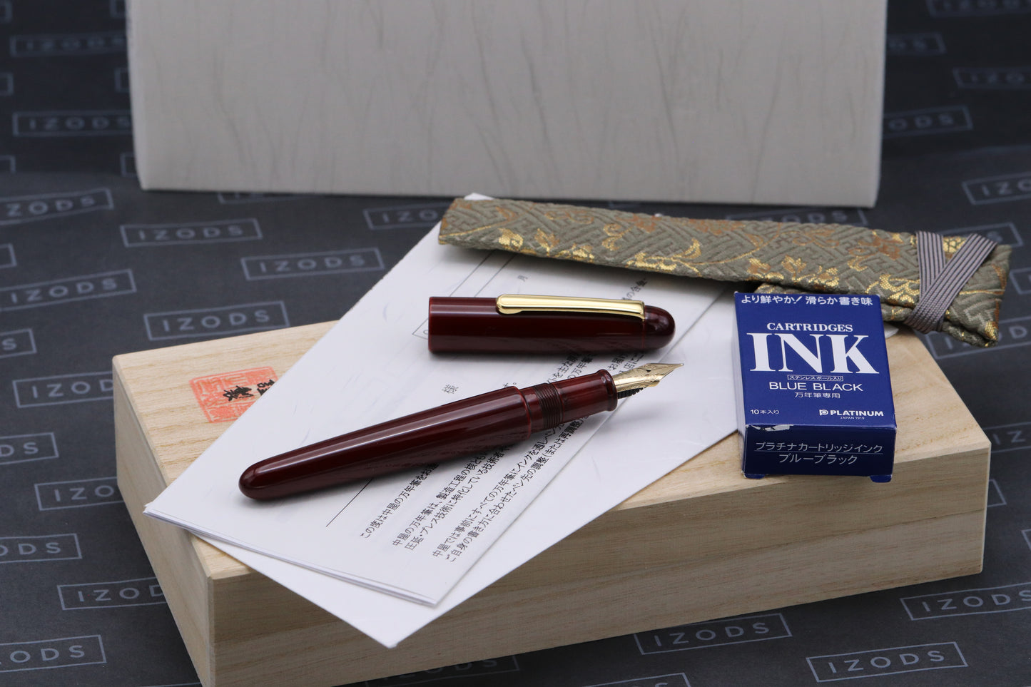 Nakaya Portable Writer Aka-Tamenuri Fountain Pen - UNUSED