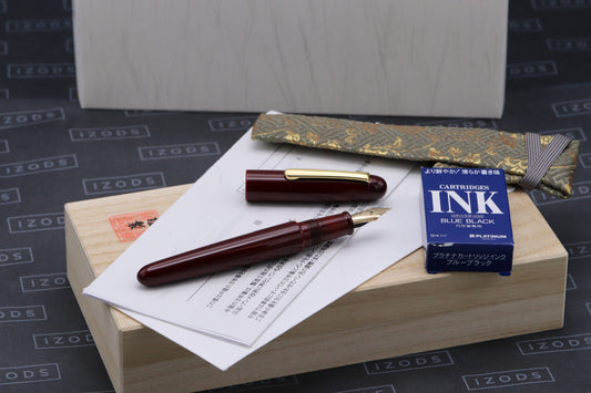 Nakaya Portable Writer Aka-Tamenuri Fountain Pen - UNUSED