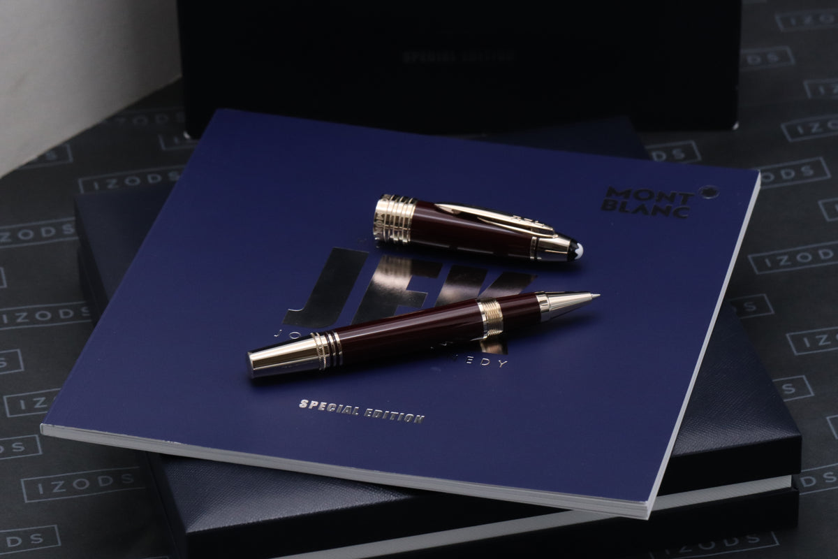 Montblanc Great Characters John F. Kennedy Burgundy Rollerball Pen - UNUSED