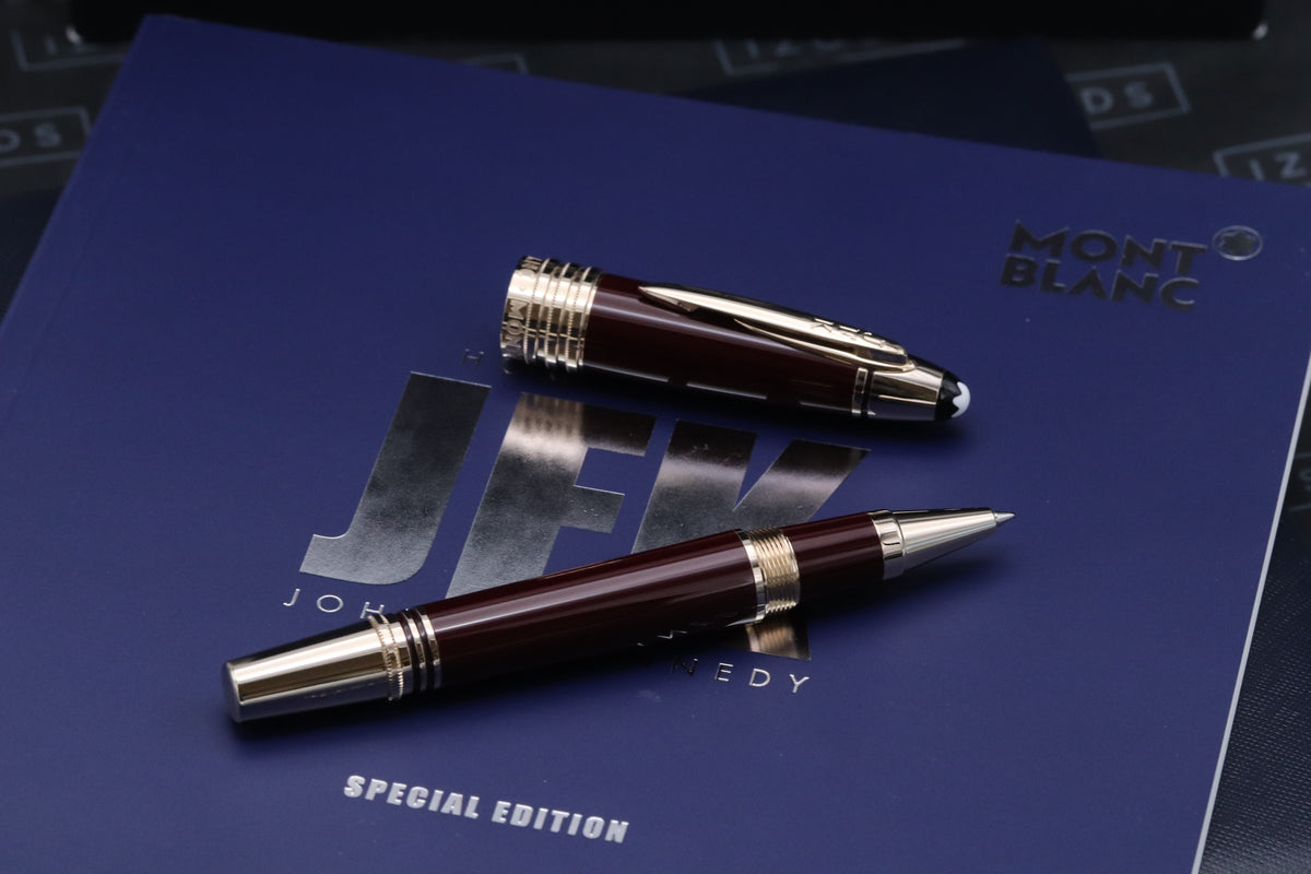Montblanc Great Characters John F. Kennedy Burgundy Rollerball Pen - UNUSED