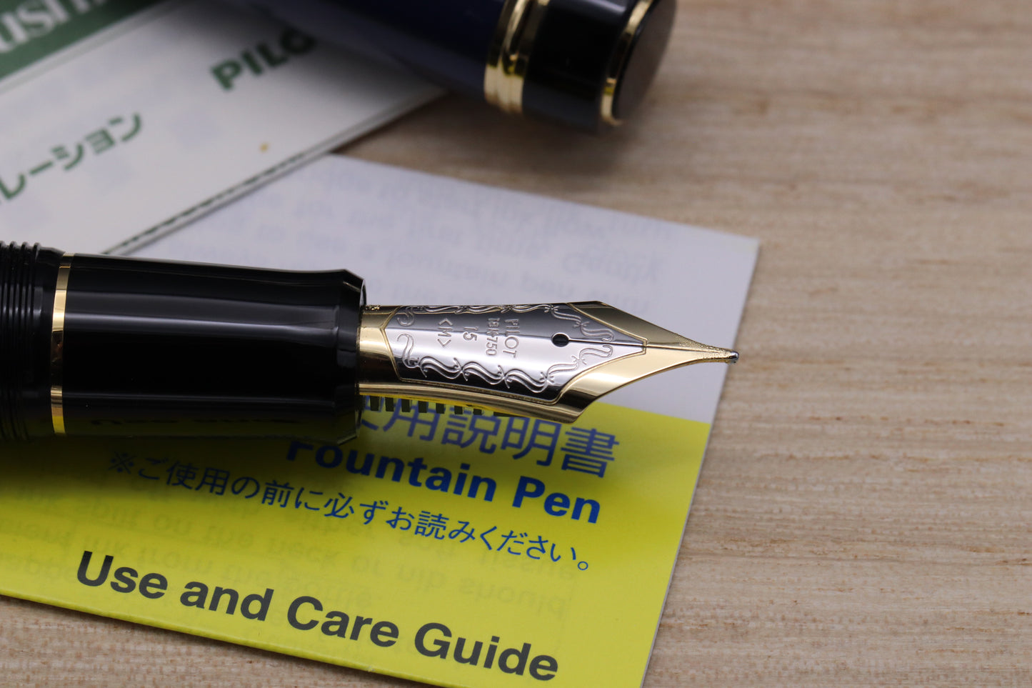 Pilot Custom 845 Urushi Blue Fountain Pen - INKED ONCE