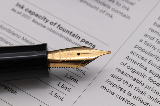 Maiora Alpha Nera Red Gold Fountain Pen