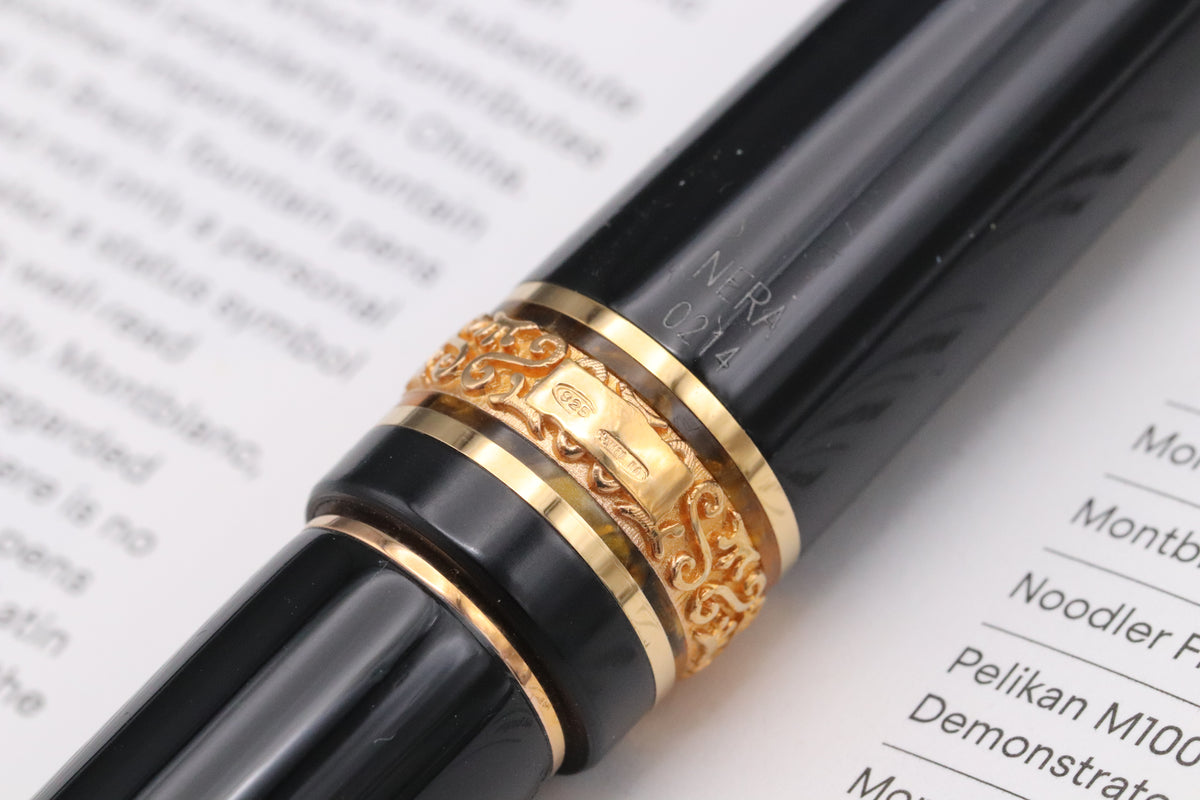 Maiora Alpha Nera Red Gold Fountain Pen