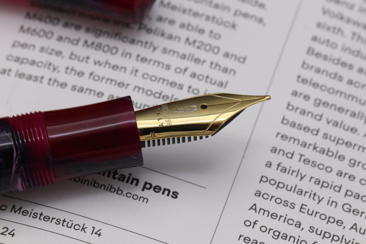 Delta Dune Mirage Gold Trim Fountain Pen