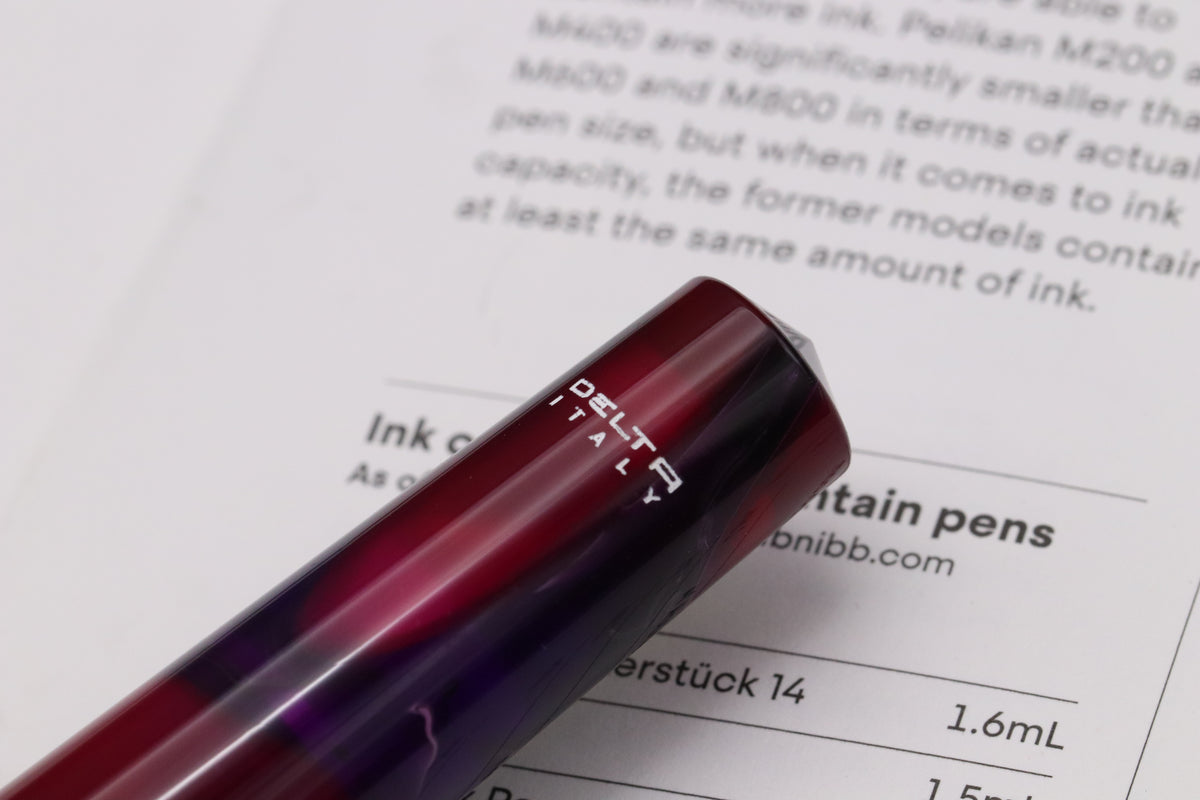 Delta Dune Mirage Palladium Trim Fountain Pen