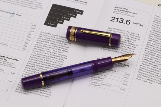 Delta Majestic Purple Limited Edition Fountain Pen - #8 Nib