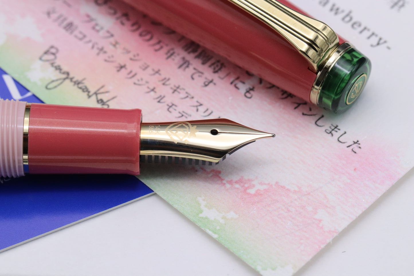 Sailor Bungukan Kobayahi Pro Gear Mini Shizuoka Strawberry Fountain Pen - UNUSED