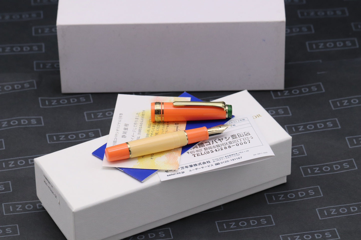Sailor x Bungukan Kobayashi Pro Gear Mini Tangerine Fountain Pen - UNUSED - M