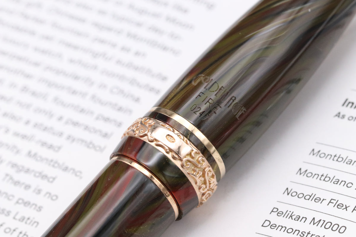 Maiora Ultra Ogiva Golden Age Fire Rose Gold Fountain Pen