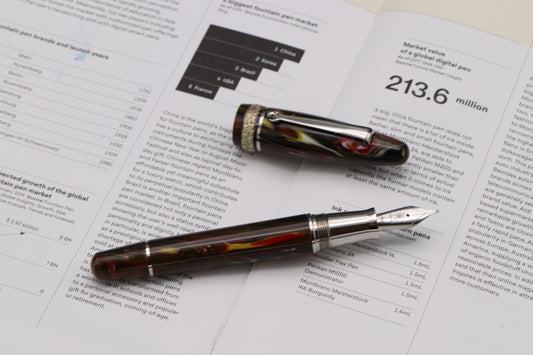 Maiora Ultra Ogiva Golden Age Fire Palladium Fountain Pen