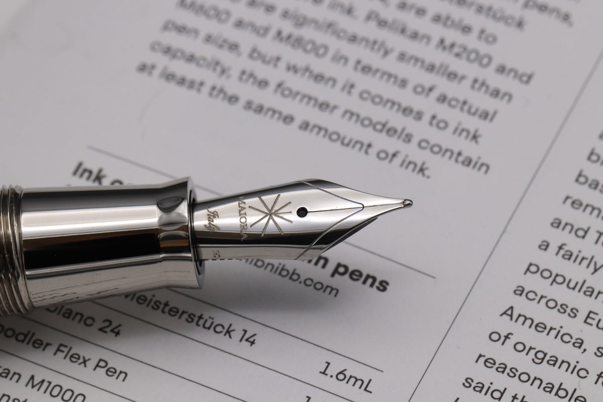 Maiora Ultra Ogiva Golden Age Fire Palladium Fountain Pen