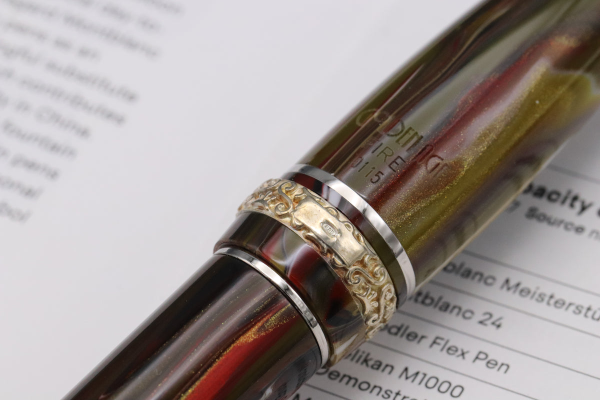 Maiora Ultra Ogiva Golden Age Fire Palladium Fountain Pen