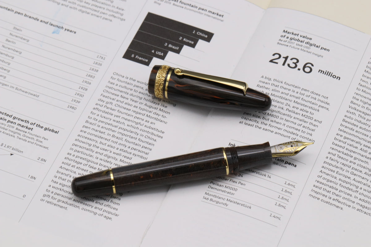 Maiora Ultra Ogiva Golden Age 2.0 Earth Gold Trim Fountain Pen