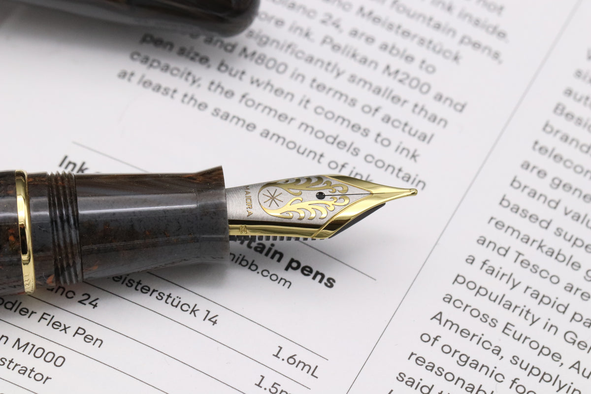 Maiora Ultra Ogiva Golden Age 2.0 Earth Gold Trim Fountain Pen