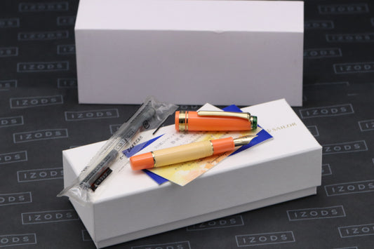 Sailor x Bungukan Kobayashi Pro Gear Mini Tangerine Fountain Pen - F