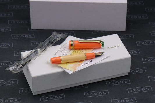 Sailor x Bungukan Kobayashi Pro Gear Mini Tangerine Fountain Pen - UNUSED - MF