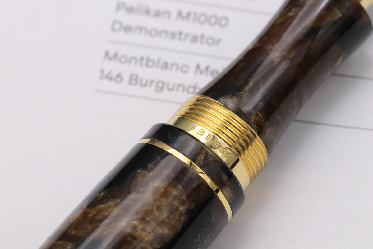 Delta 39+1 Write Balance Limited Edition Celluloid Fountain Pen - 18k Extra Fine Nib