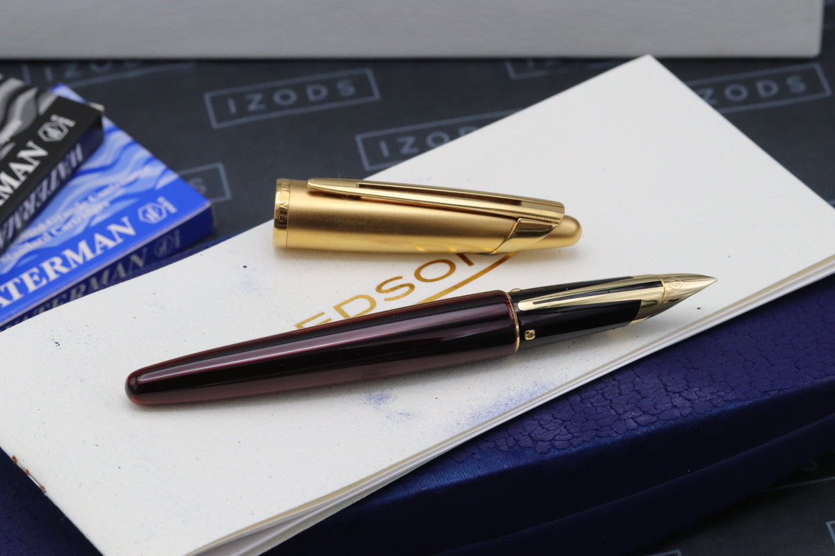 Waterman Edson Ruby Red Fountain Pen