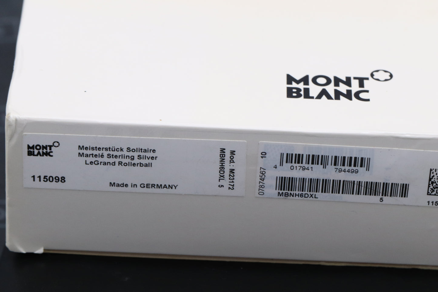 Montblanc Meisterstuck LeGrand Martele Silver Rollerball Pen
