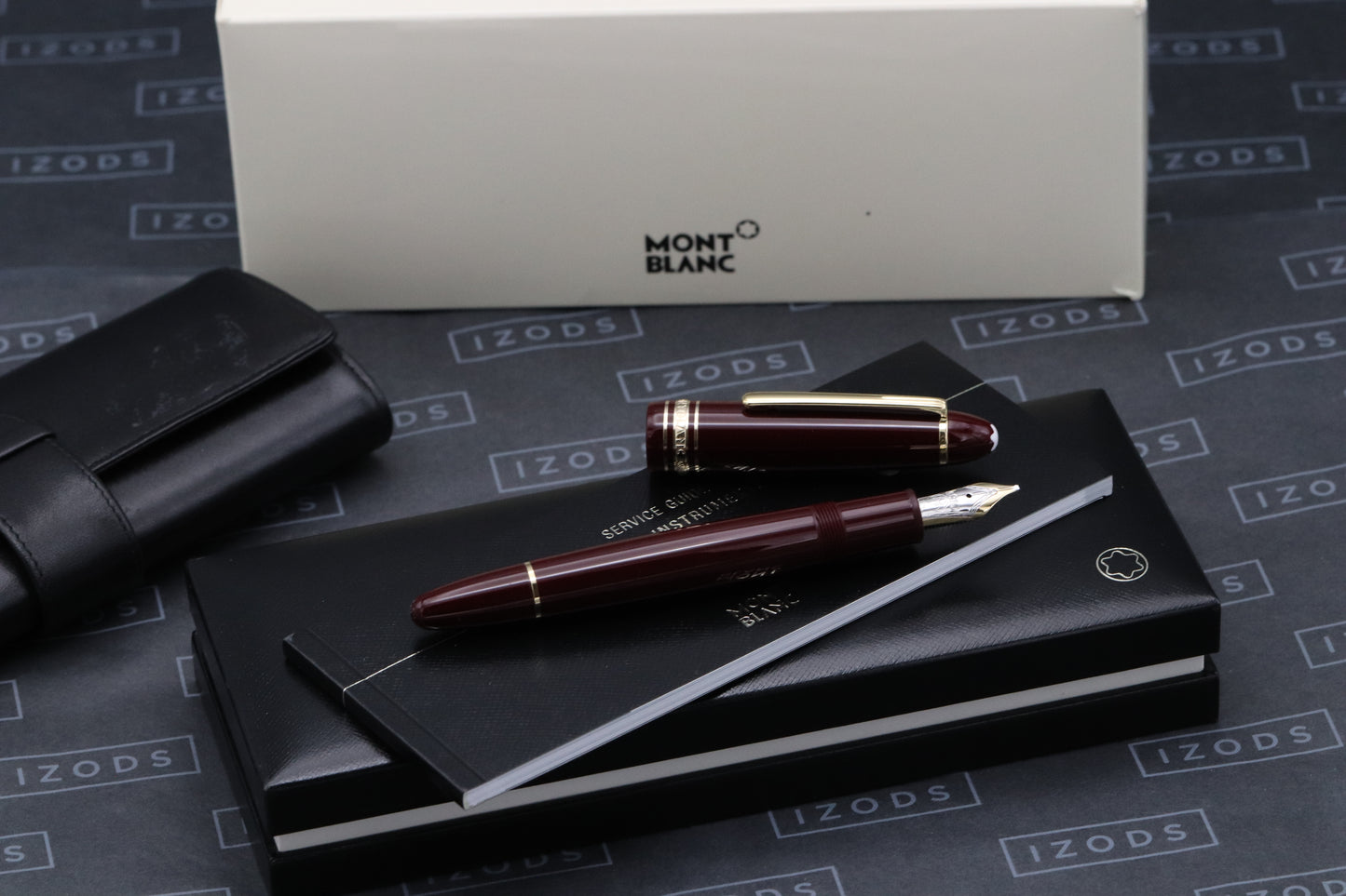 Montblanc Meisterstuck 147 Traveller Bordeaux Fountain Pen with Pouch - BB Nib