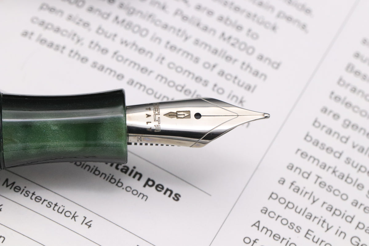Delta Write Balance Green Palladium Trim Fountain Pen