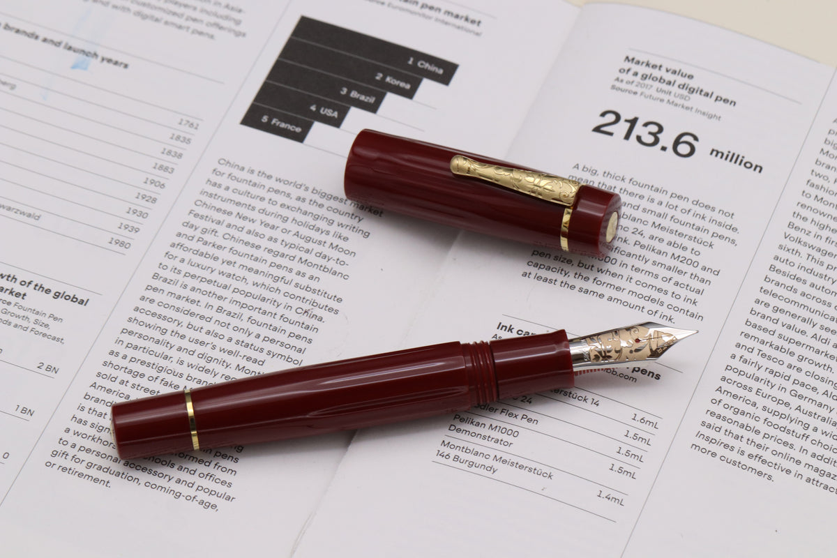 Delta Bio+16 Corallo Fountain Pen - #8 Nib