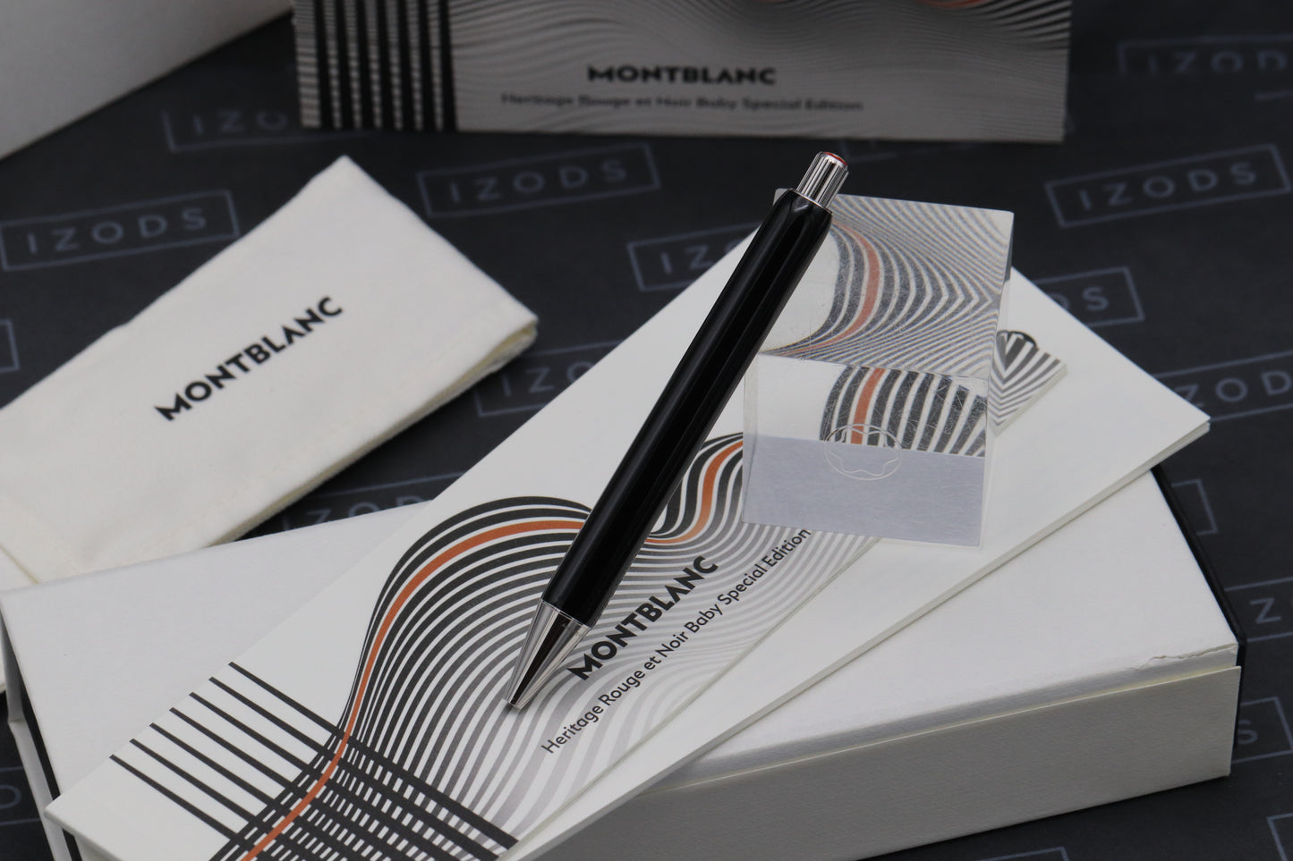 Montblanc Heritage Rouge et Noir Baby Black Ballpoint Pen - UNUSED