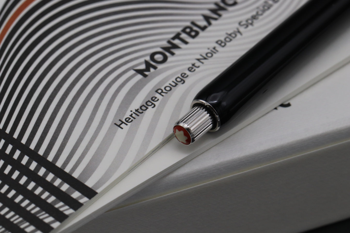 Montblanc Heritage Rouge et Noir Baby Black Ballpoint Pen - UNUSED