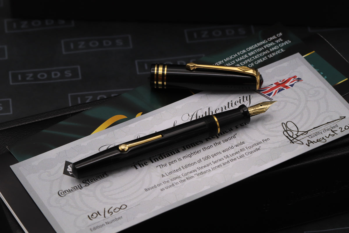 Conway Stewart Series 58 Indiana Jones LE500 Lever Fill Fountain Pen - DIPPED I