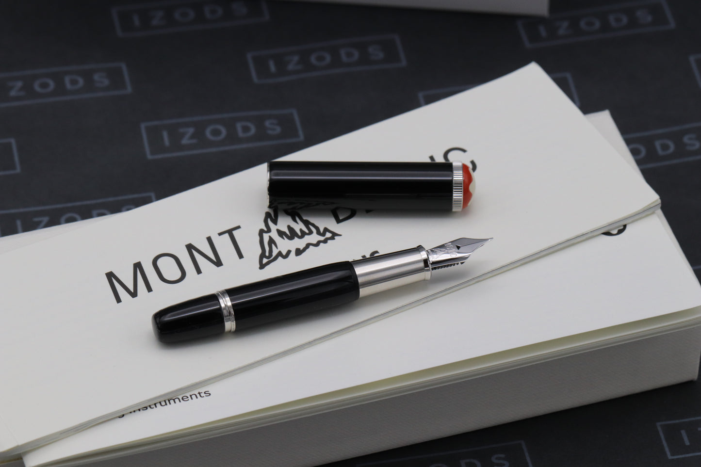 Montblanc Heritage Rouge et Noir Baby Black Fountain Pen - DIPPED - EF Nib